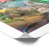 "Mermaid houdt van haar Seahorse" Poster (Hoek)