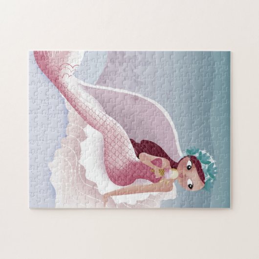 Mermaid Ice Cream Puzzle Legpuzzel (Horizontaal)