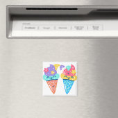 Mermaid icecream magneet (Insitu (Vaatwasser))