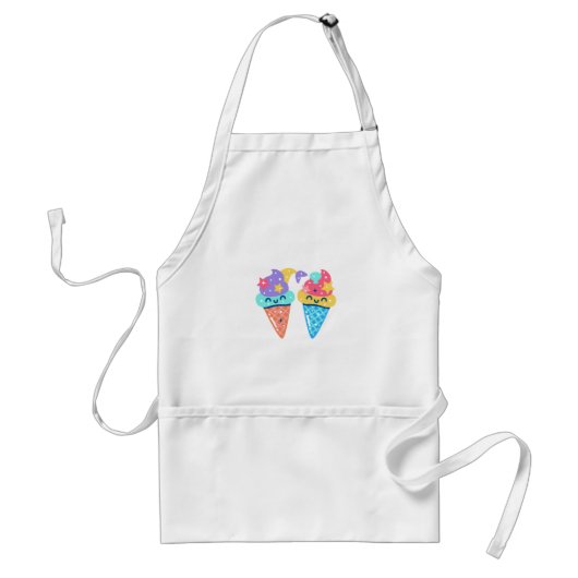 Mermaid icecream standaard schort (Voorkant)