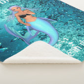 Mermaid - Ik geloof in Mermaids Sherpa Deken (3/4)