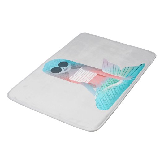 Mermaid-illustratie Badmat (Gekanteld)