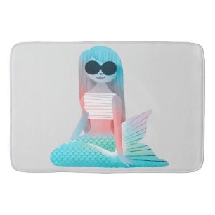 Mermaid-illustratie Badmat