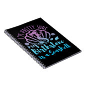 Mermaid Im Sure My Birthstone is a Seashell Notitieboek (Rechterzijde)