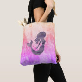 Mermaid Impressionist Ombré Painting Tote Bag (Dichtbij)