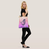 Mermaid Impressionist Ombré Painting Tote Bag (Op model)