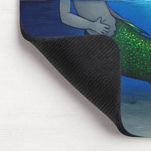 "Mermaid in her Grotto" Mousepad Muismat (Hoek)