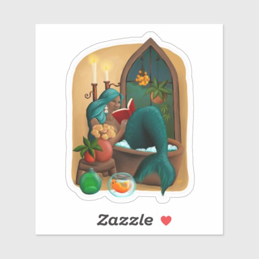 Mermaid Inna Tub Sticker (Vel)