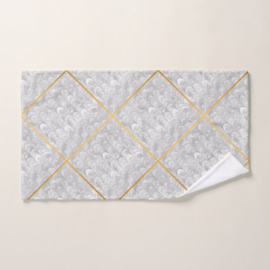 MERMAID INSPIRED BLACK & WHITE DESIGN BATH TOWEL BAD HANDDOEK (Handdoek)