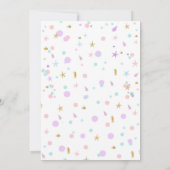 Mermaid Invitation Card Tail Pool Birthday Party Kaart (Achterkant)