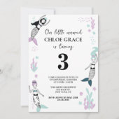 Mermaid Invitation Kaart (Voorkant)