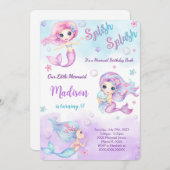 Mermaid Invitation Kaart (Voorkant / Achterkant)