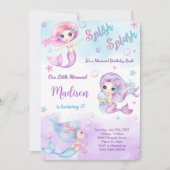 Mermaid Invitation Kaart (Voorkant)