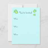 Mermaid Invitation Kaart (Achterkant)