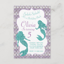 Mermaid Invitation, namens de Zee partij Kaart