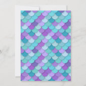 Mermaid Invitation w/Mermaid Tail Kaart (Achterkant)