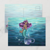 Mermaid Iole Briefkaart (Voorkant / Achterkant)