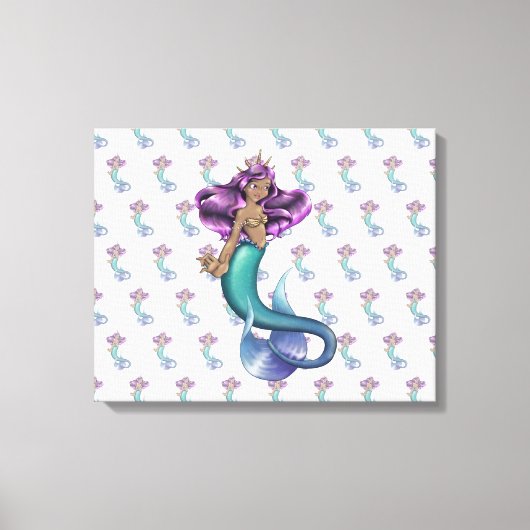 Mermaid Iole Canvas Afdruk (Voorkant)