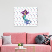 Mermaid Iole Canvas Afdruk (Insitu (Woonkamer))
