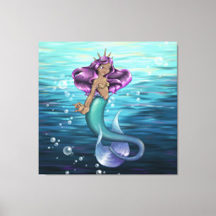Mermaid Iole Canvas Afdruk