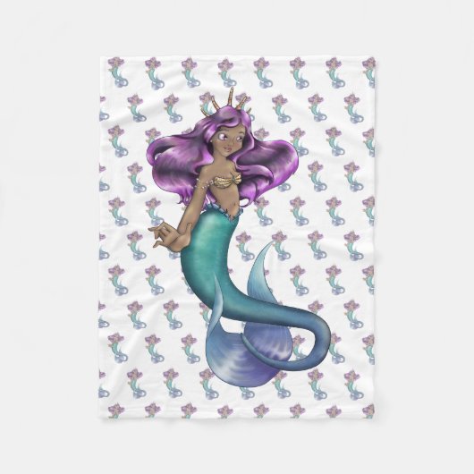 Mermaid Iole Fleece Deken (Voorkant)