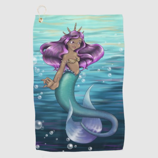 Mermaid Iole Golfhanddoek (Voorkant)