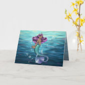 Mermaid Iole Kaart (Gele Bloem)