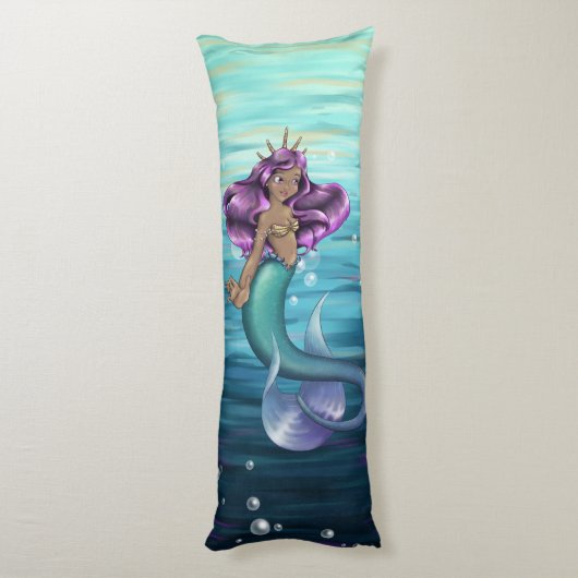 Mermaid Iole Lichaamskussen (Achterkant (Verticaal))