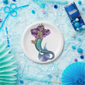 Mermaid Iole Papieren Bordje (Feest)