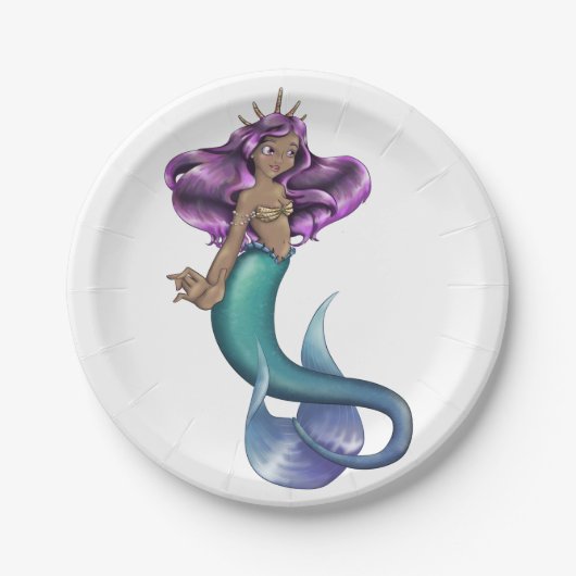 Mermaid Iole Papieren Bordje (Voorkant)