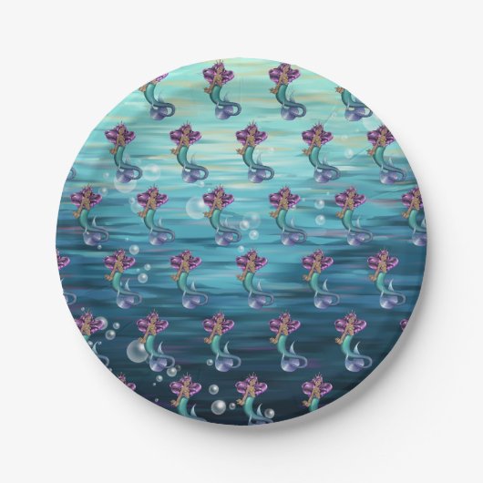 Mermaid Iole Papieren Bordje (Voorkant)