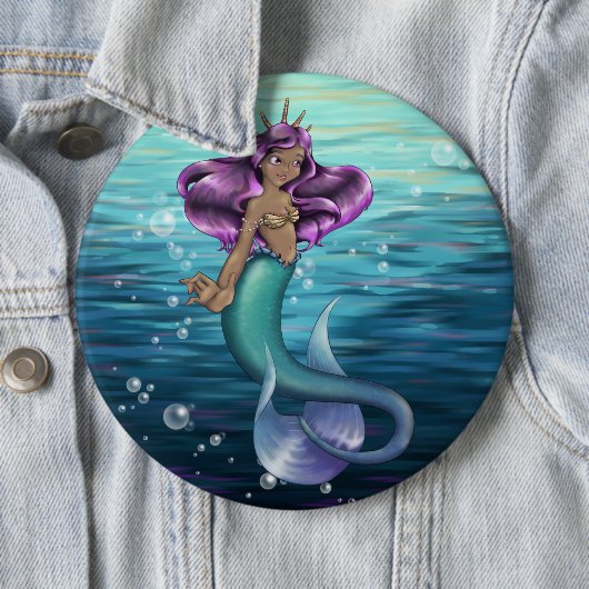 Mermaid Iole Ronde Button 6,0 Cm (In situ)