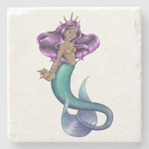 Mermaid Iole Stenen Onderzetter