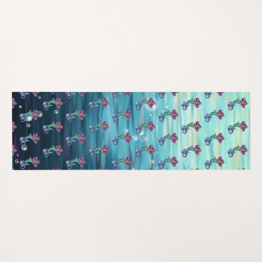 Mermaid Iole Yogamat (Achterkant (horizontaal))