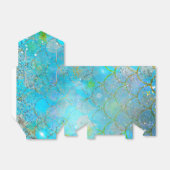 Mermaid Iridescent Pearl Shimmer Birthday Party Bedankdoosjes (Uitgevouwen)