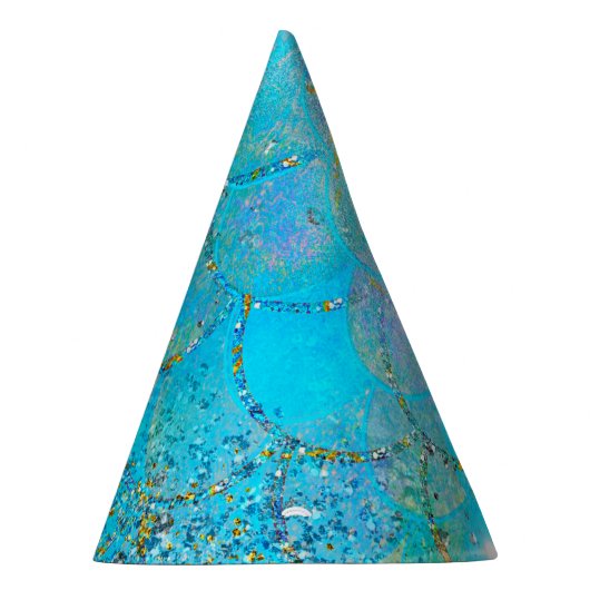 Mermaid Iridescent Pearl Shimmer Birthday Party Feesthoedjes (Rechts)