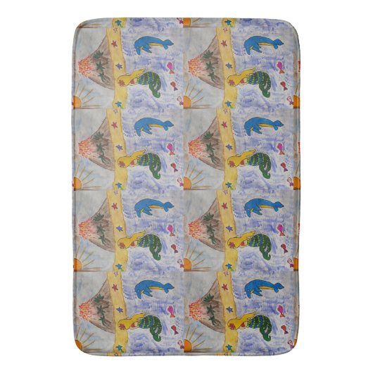 Mermaid Island Badmat (Voorkant Verticaal)