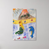 Mermaid Island Canvas Afdruk (Voorkant)