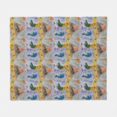Mermaid Island Fleece Blanket Deken (Voorkant (Horizontaal))
