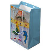 Mermaid Island Gift Bag Medium Cadeauzakje (Achterkant Gekanteld)