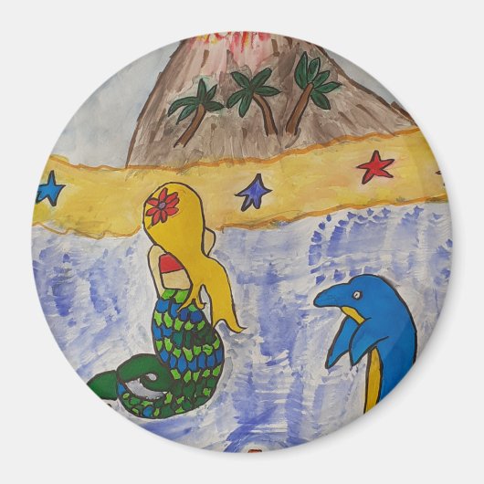 Mermaid Island Magnet (Voorkant)