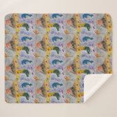 Mermaid Island Sherpa Blanket Deken (Voorkant (horizontaal))