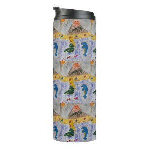 Mermaid Island Thermal Tumbler Thermosbeker