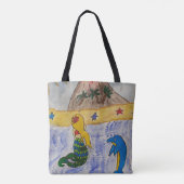 Mermaid Island Tote Bag (Achterkant)