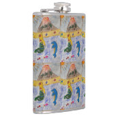 Mermaid Island Vinyl Wrapped Flask Heupfles (Rechts)