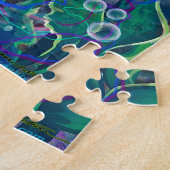 Mermaid Jellyfish Jigzaag Puzzle Legpuzzel (Zijkant)