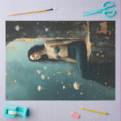 Mermaid Jellyfish Ocean Fantasy Poster Tissuepapier (Craft)