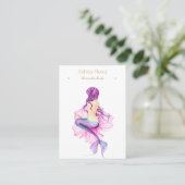 Mermaid Jewelry Card - Oorkoning Visitekaartje (Staand voorkant)