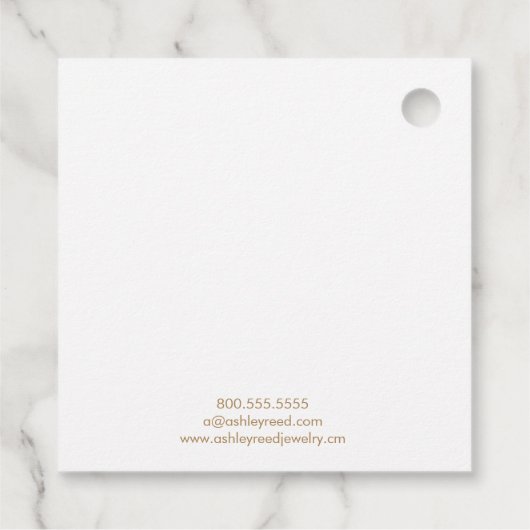 Mermaid Jewelry Price Label (Achterkant)