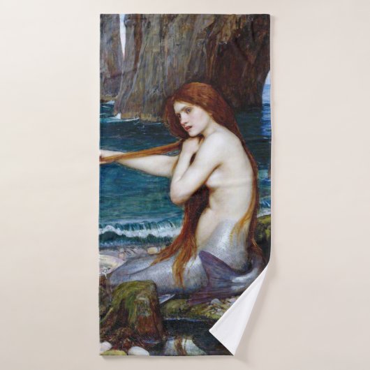 Mermaid, John William Waterhouse Badhanddoek (Badhanddoek)